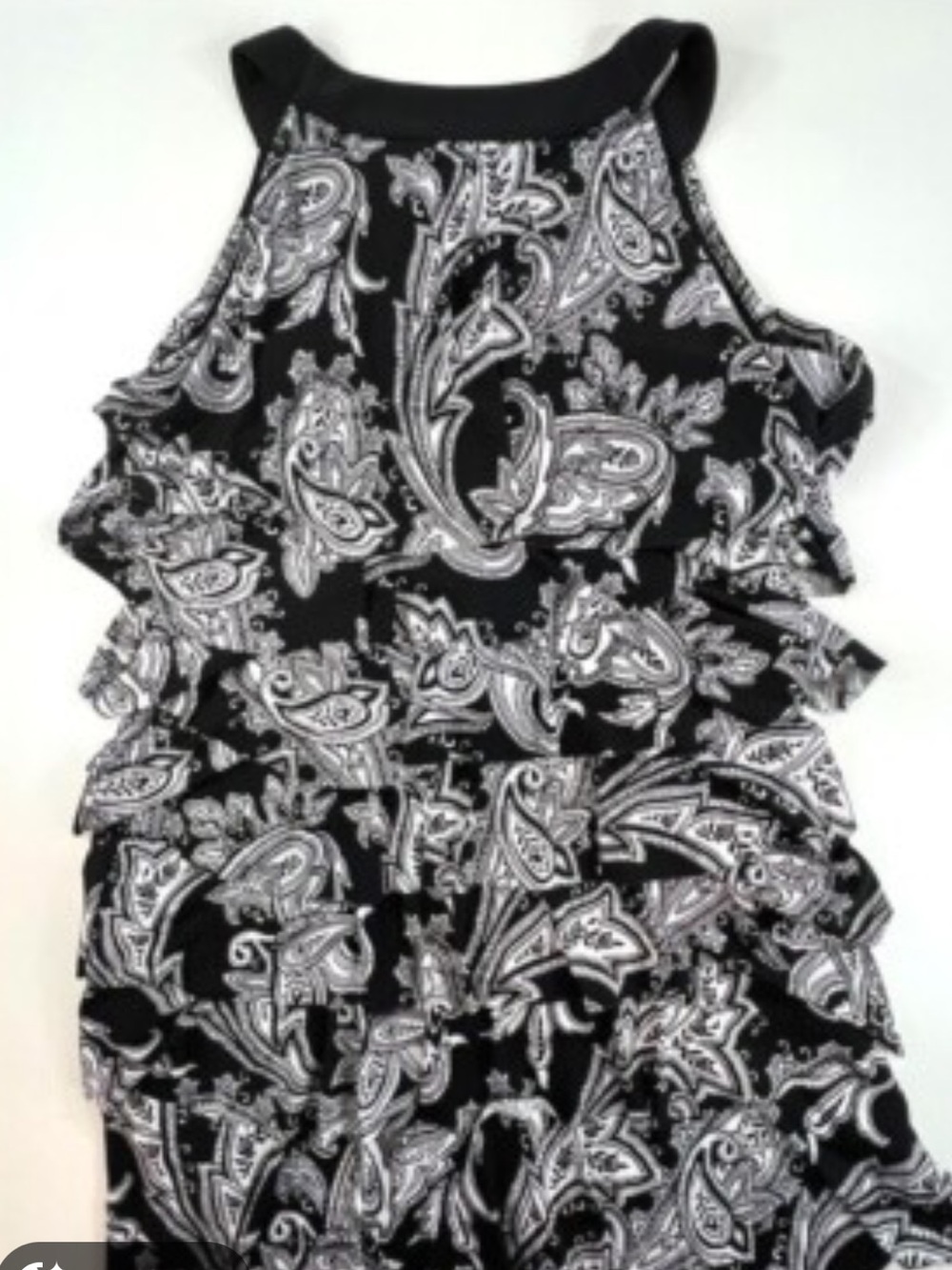 White House Black Market M Paisley print Dress